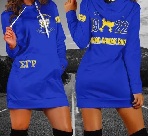 Sigma Gamma Rho Sgr Founded 1922 Poodle Hoodie Dress