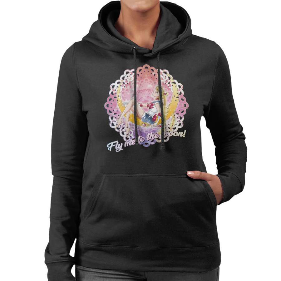 Fly Me To The Sailor Moon Women’s Hooded Sweatshirt