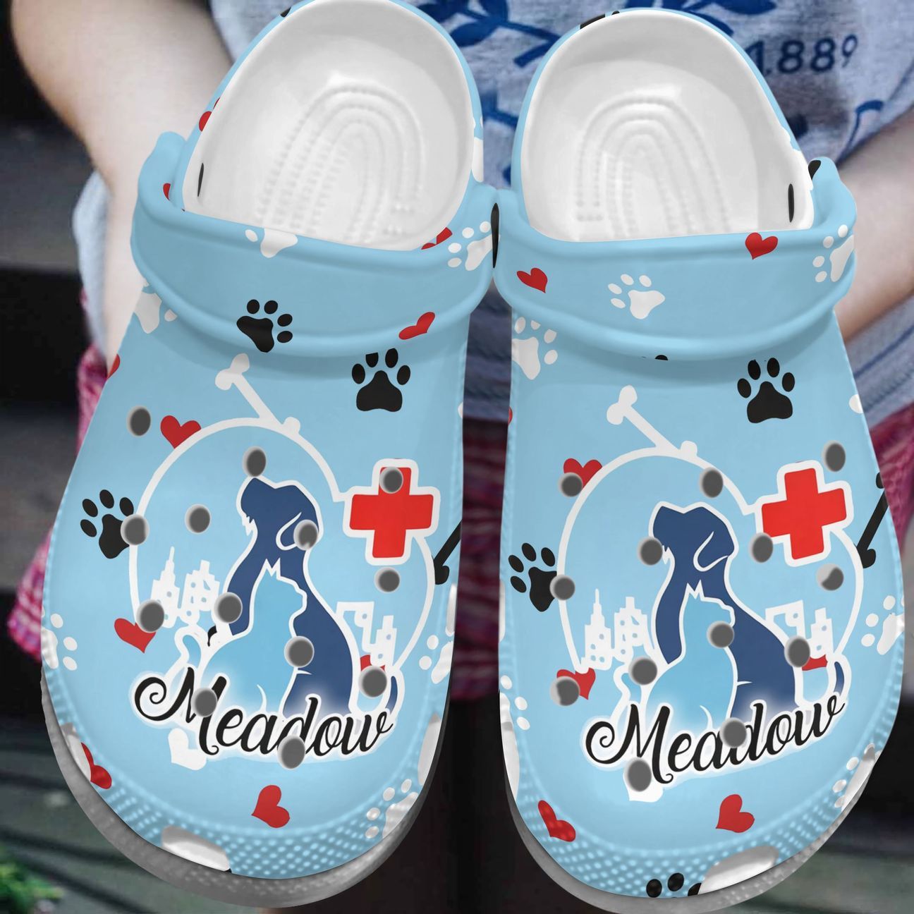 Vet Tech Personalized Clog, Custom Name, Text, Color, Number Fashion Style For Women, Men, Kid, Print 3D