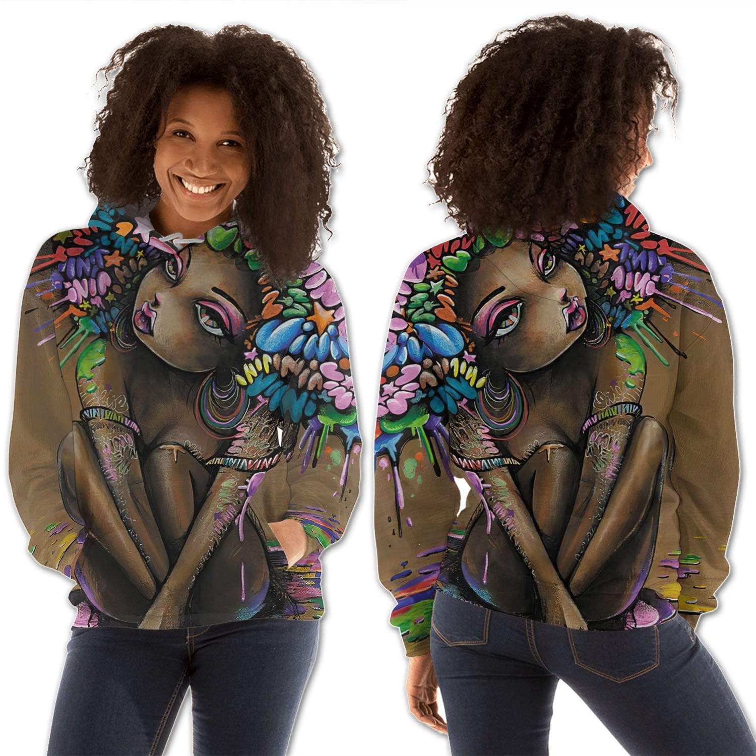 African American Hoodies Cute Afro American Girl African Fashion Styles