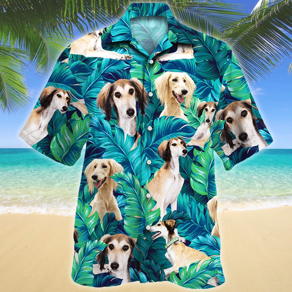 Saluki Dog Lovers Hawaiian Shirt For Aloha Ha88638