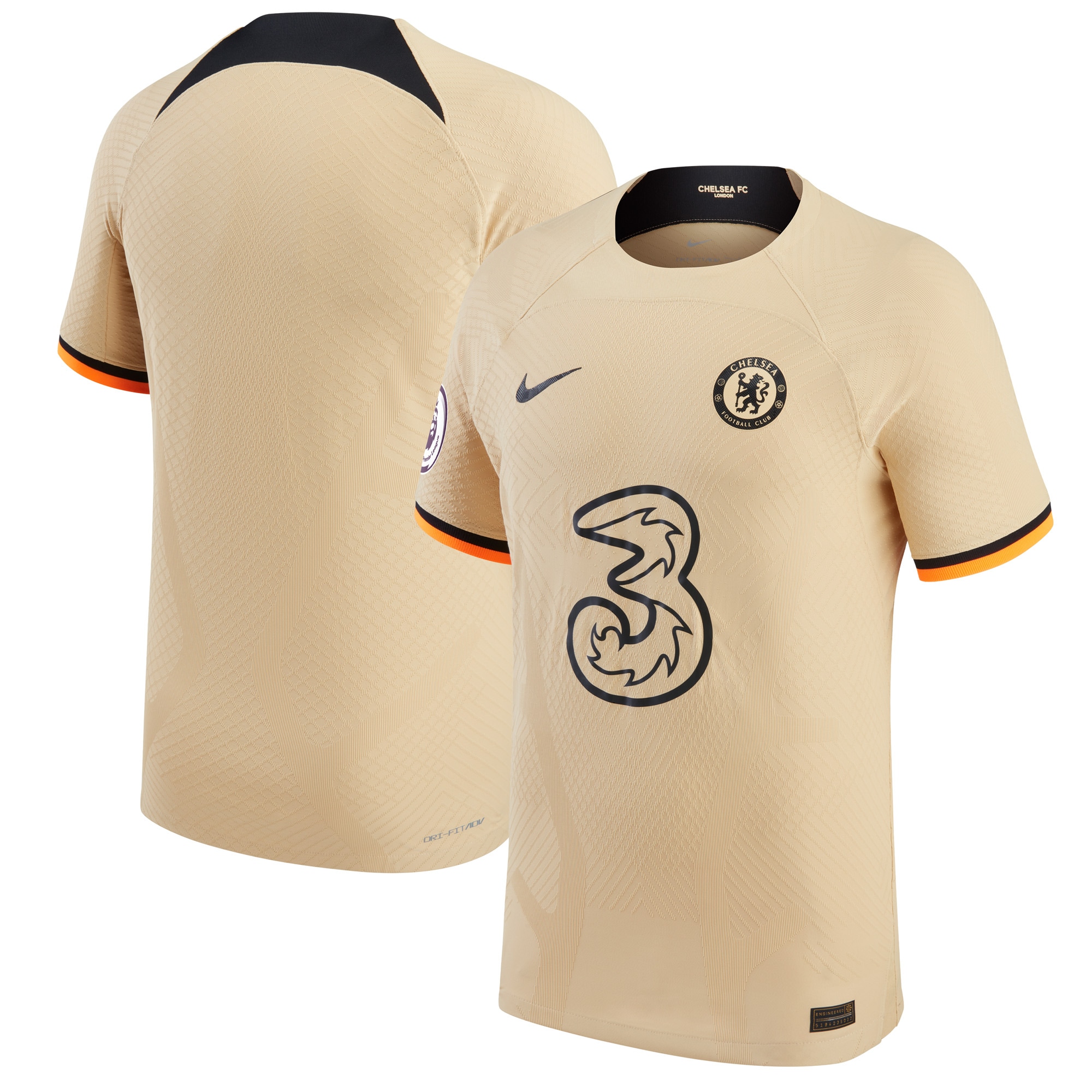 Chelsea 2022/23 Third Authentic Jersey – Gold