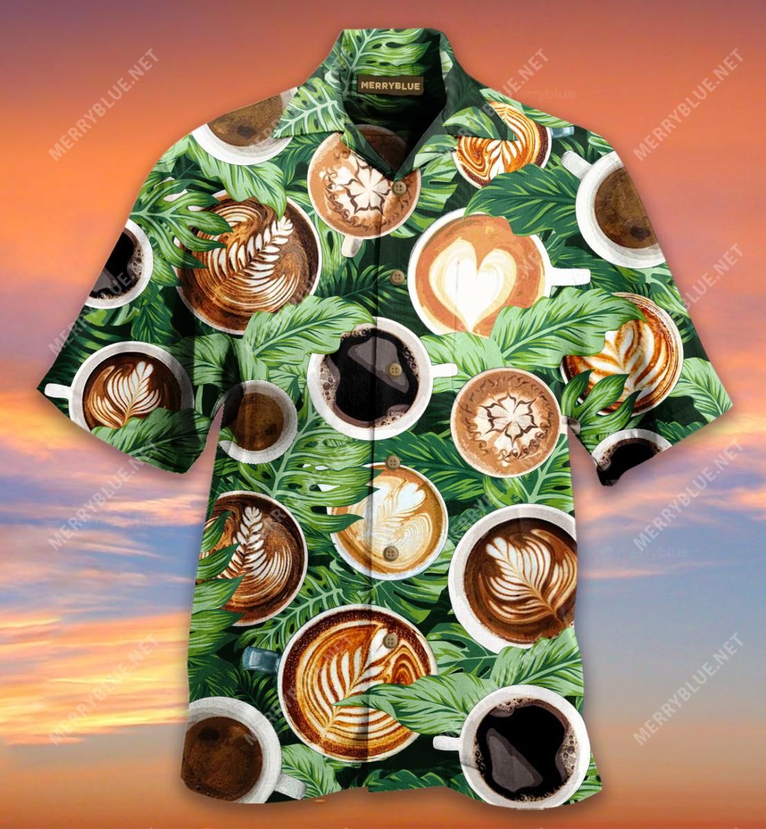 Good Morning Hawaii Coffee Aloha Hawaiian Shirt Colorful Short Sleeve Summer Beach Casual Shirt For Men And Women