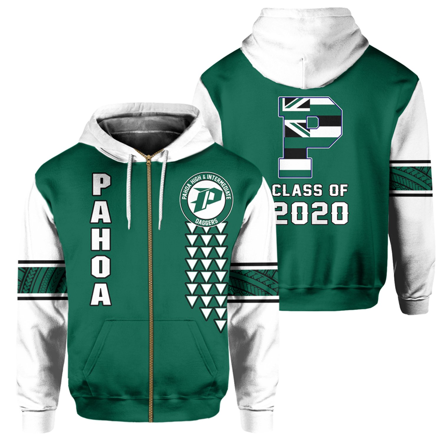 (Personalized) Alohawaii – Pahoa High Custom Your Class Zip Hoodie AH J0