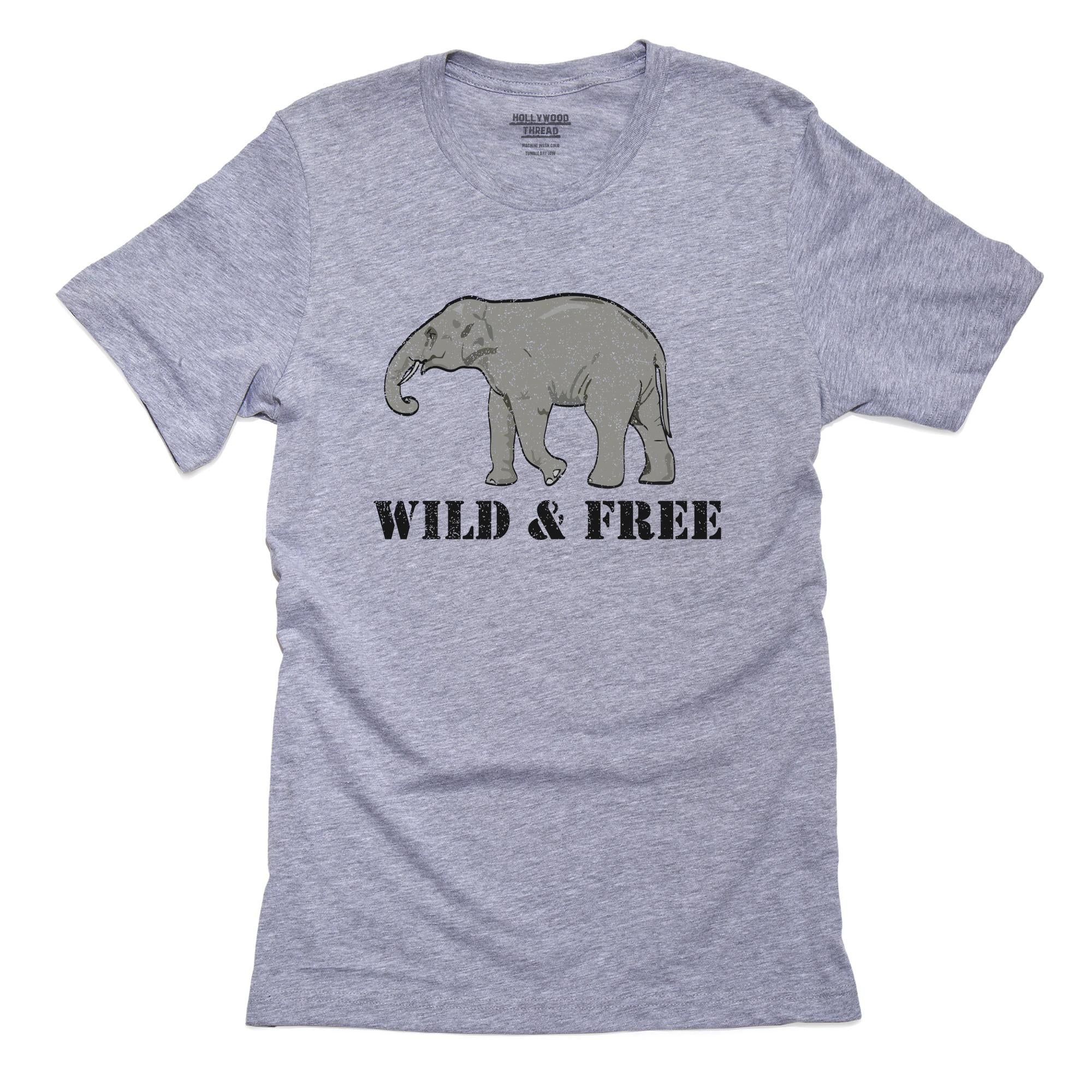 Asian Elephant – Endangered – Wild & Free T-Shirt, Framed Print, Pillow, Golf Towel