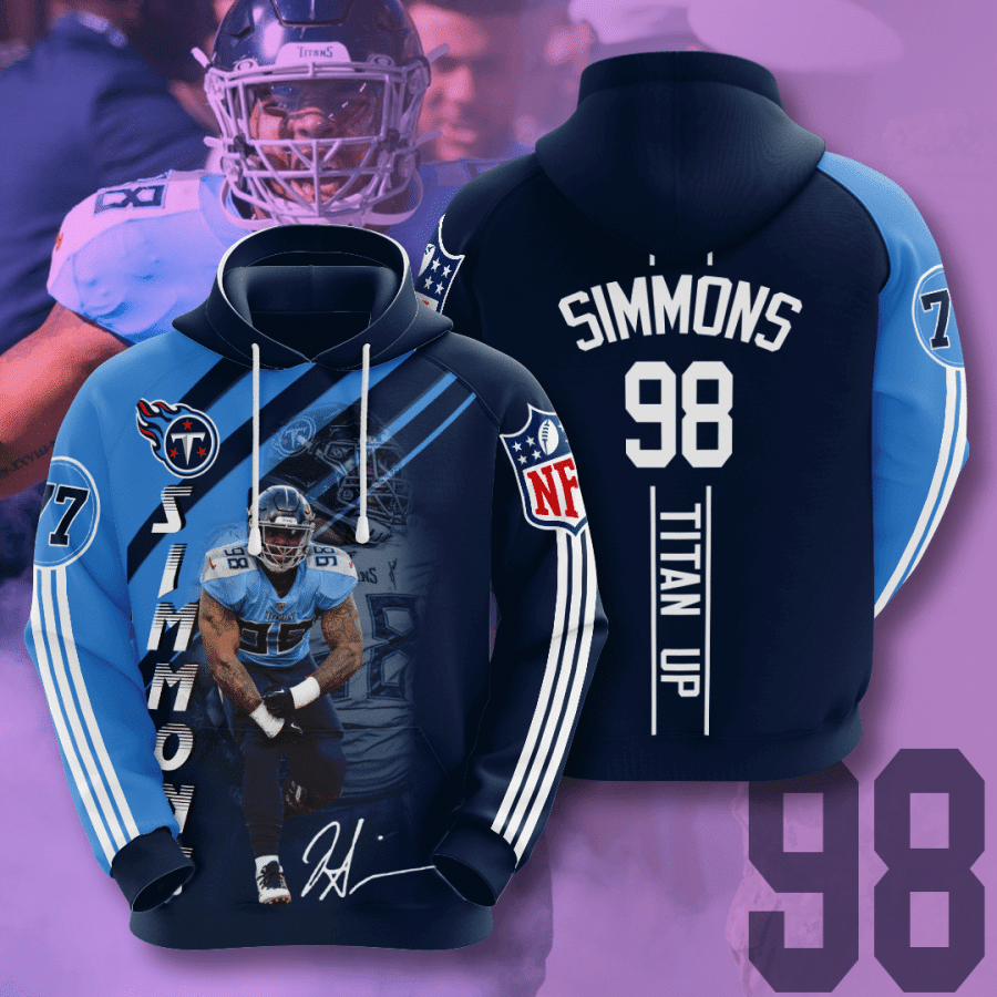 Tennessee Titans No1926 Custom Hoodie 3D Jacket 3D Pullover Zip Hoodie Dqh1130