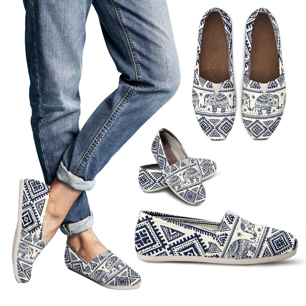 Baby Elephant Aztec Women Casual Shoes