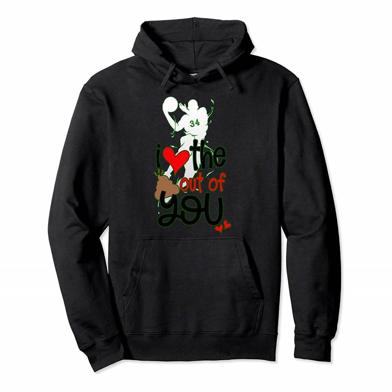 34 i love the poop out of you Milwaukee Basketball Bucks Pullover Hoodie