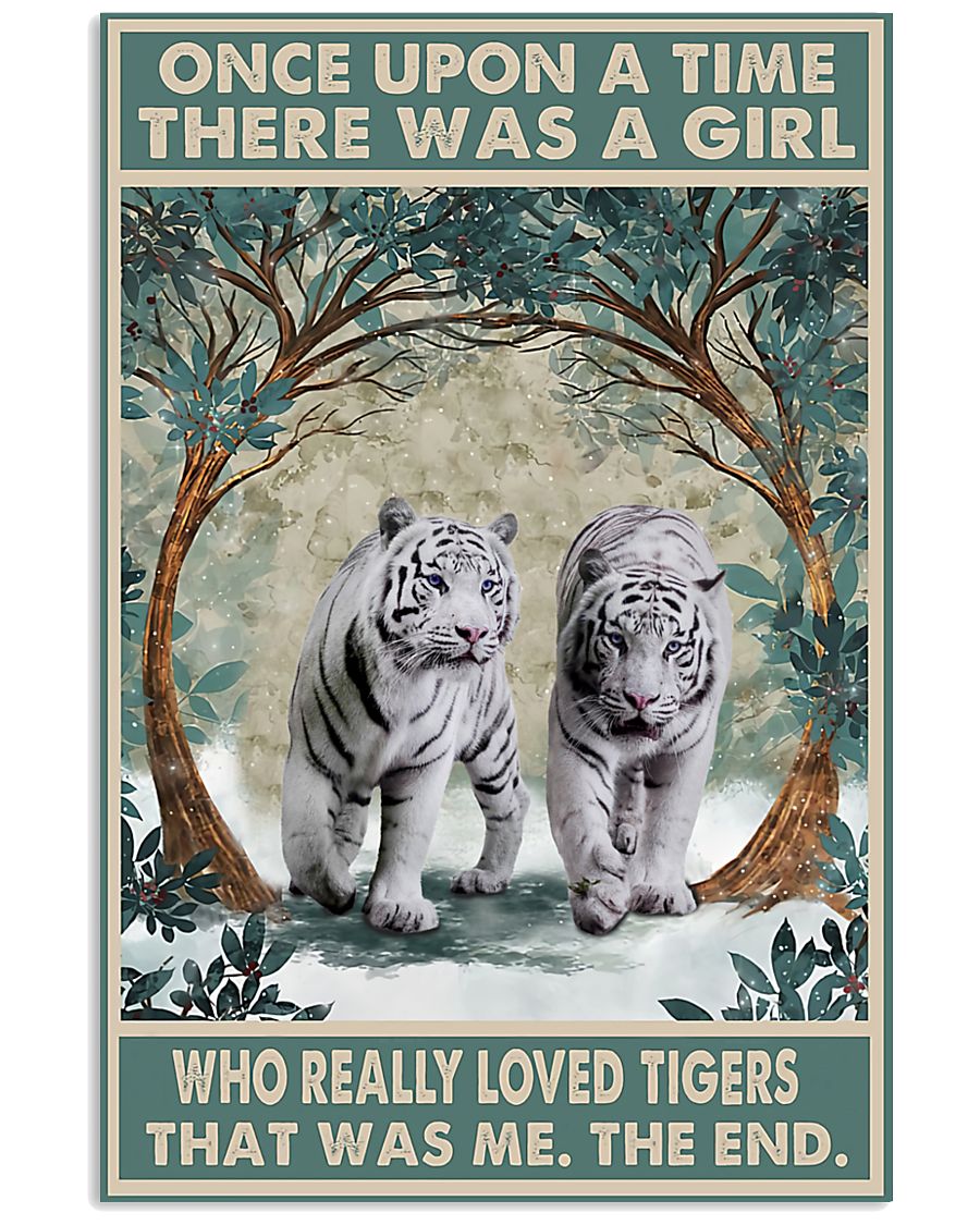 Tiger Once Upon A Time Poster Print, Canvas Print Wall Art, Canvas Poster Wall Decor