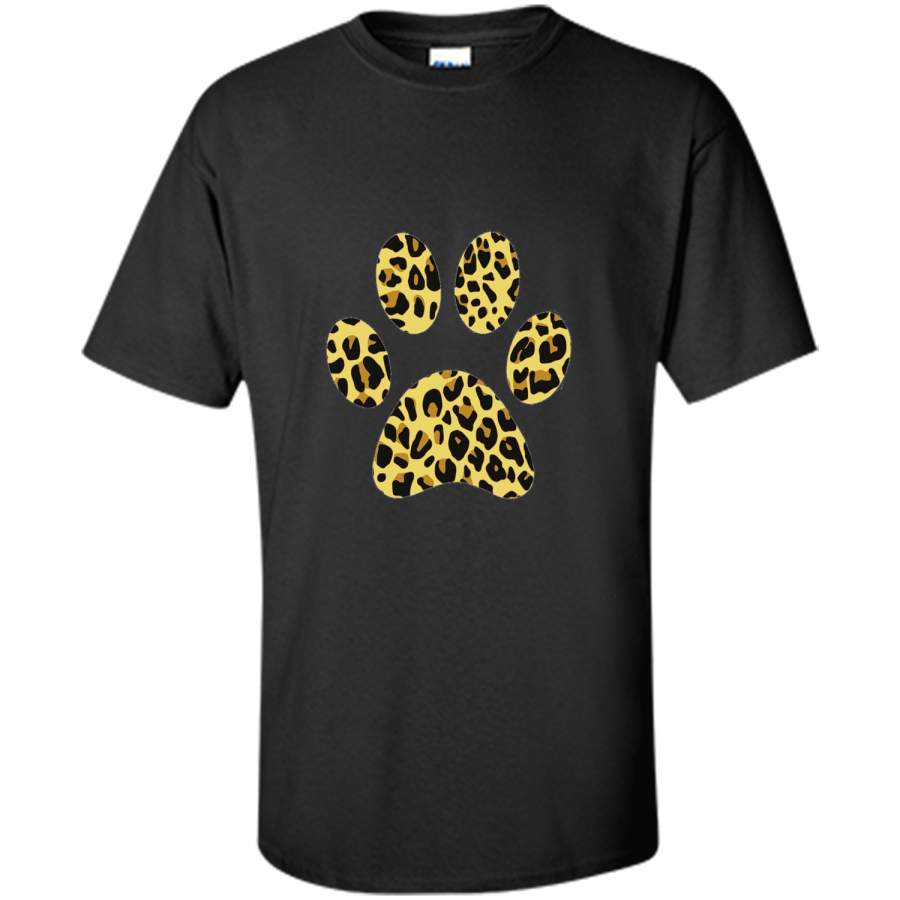 Cheetah Leopard Paw Print t-shirt Pet Cat Dog Lover shirt