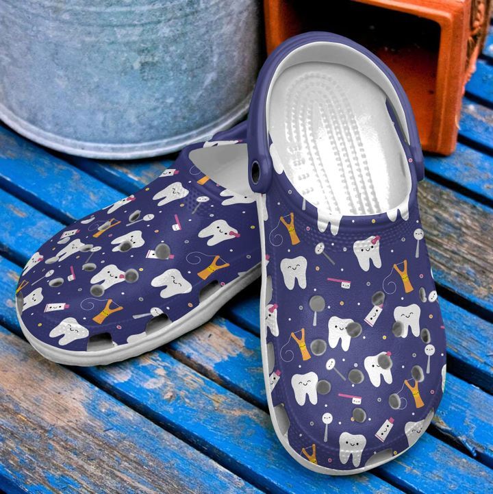 Dentist Love Life Sku 818 Crocs Crocband Clog Comfortable For Mens Womens Classic Clog Water Shoes