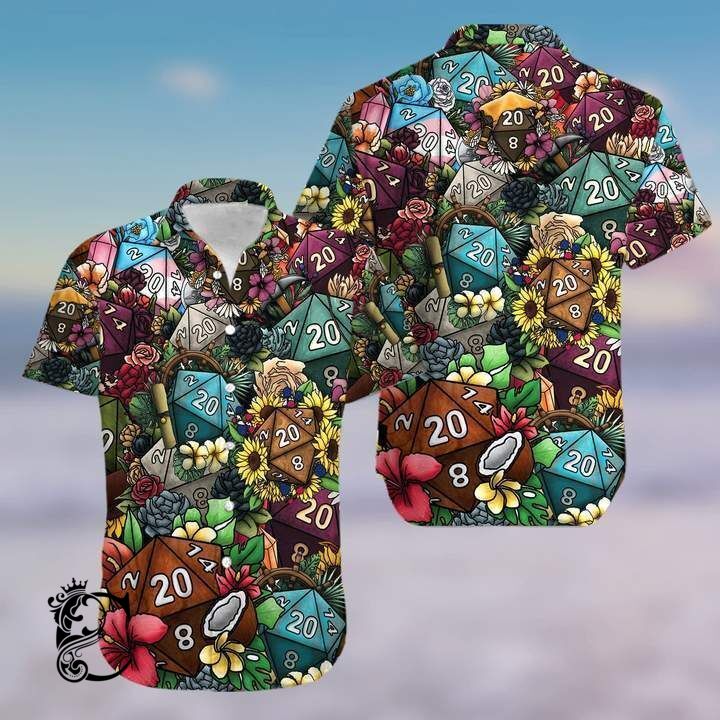 Aloha Shirts Dice Luck Is In Small Things Hawaiian Shirt