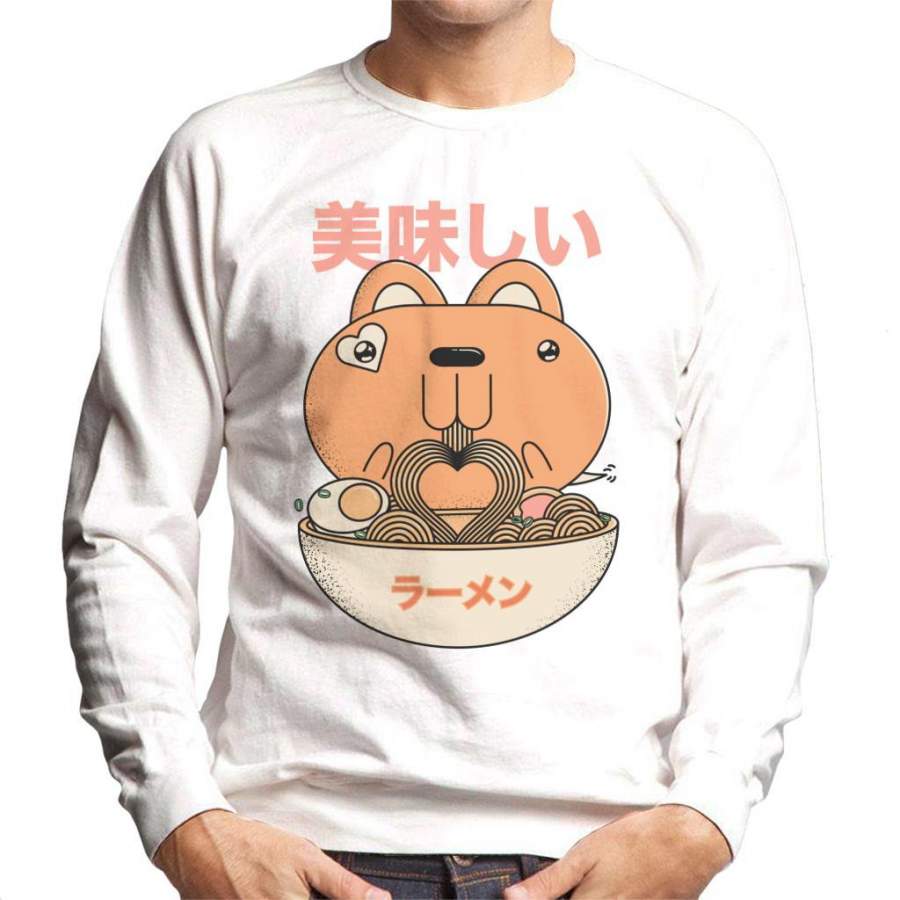 Tasty Ramen Rabbit Men’s Sweatshirt