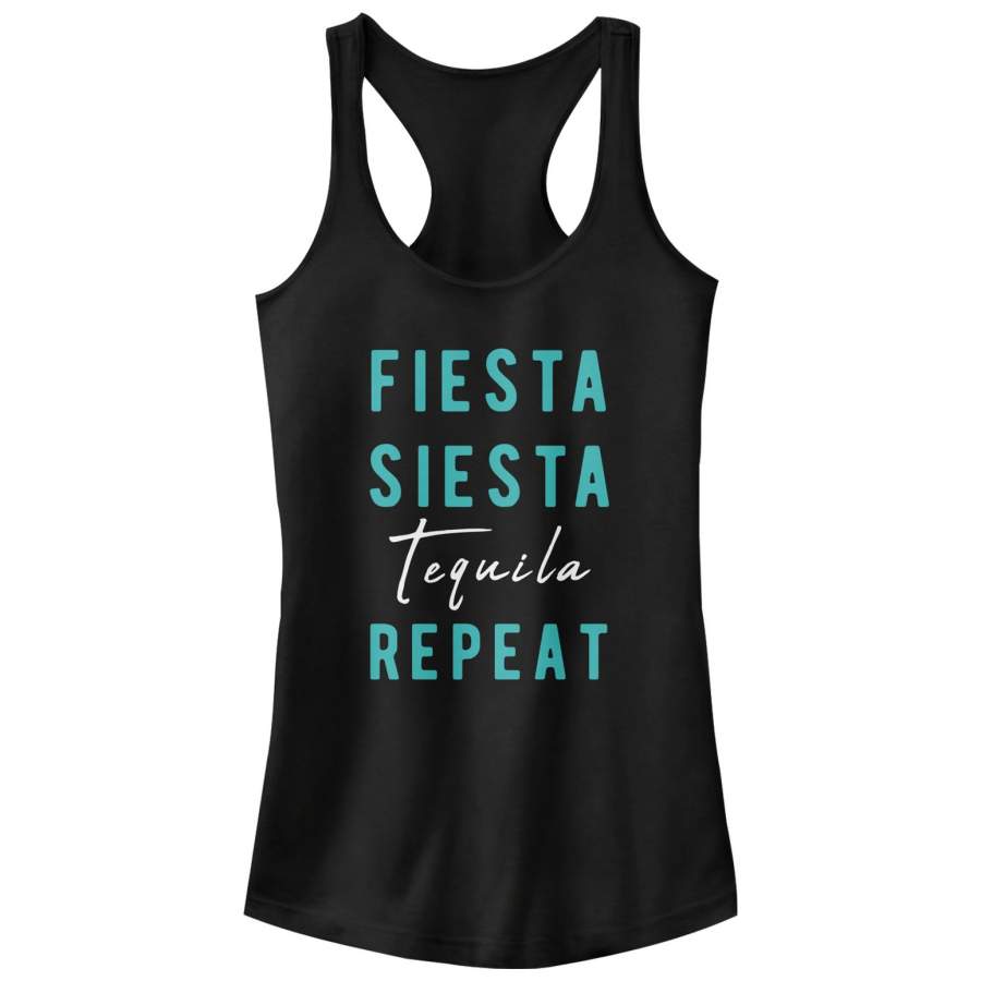 CHIN UP Junior’s Fiesta Siesta Tequila  Racerback Tank