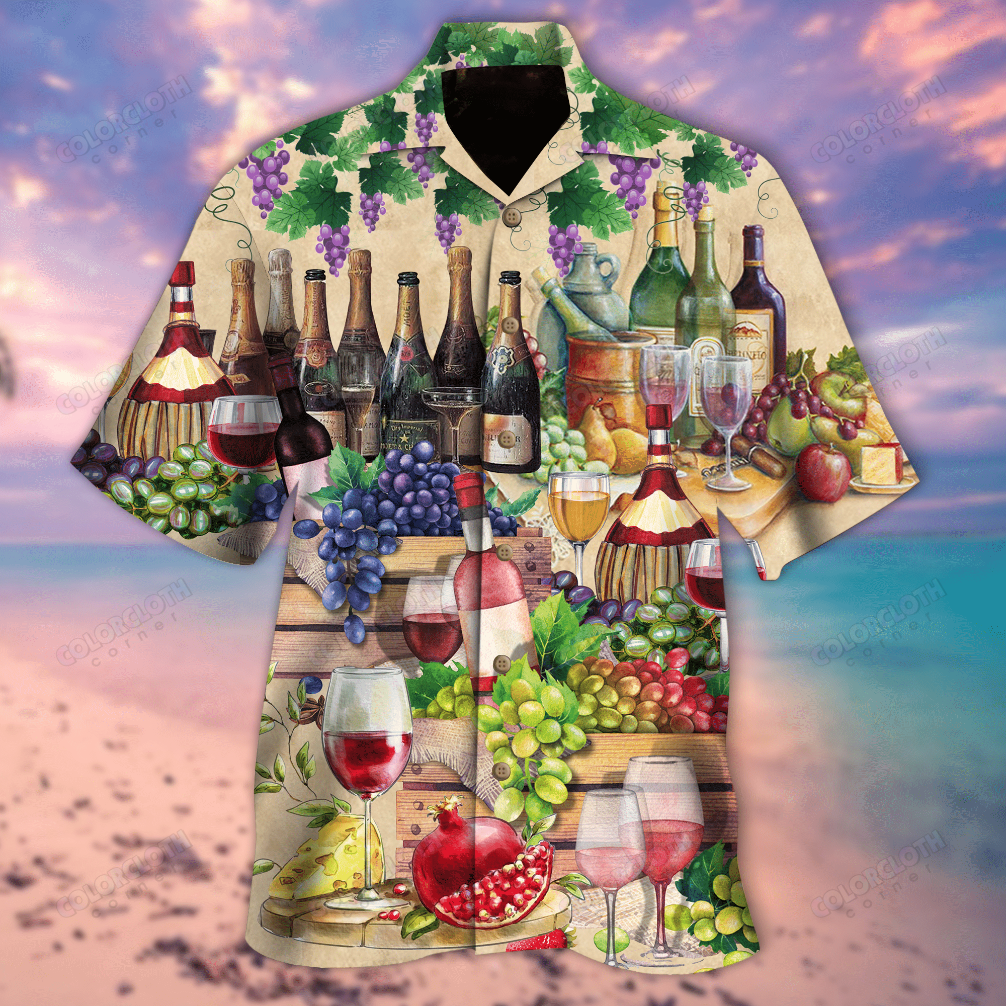 When Wine Goes In Wisdom Comes Out Hawaiian Shirt – Re