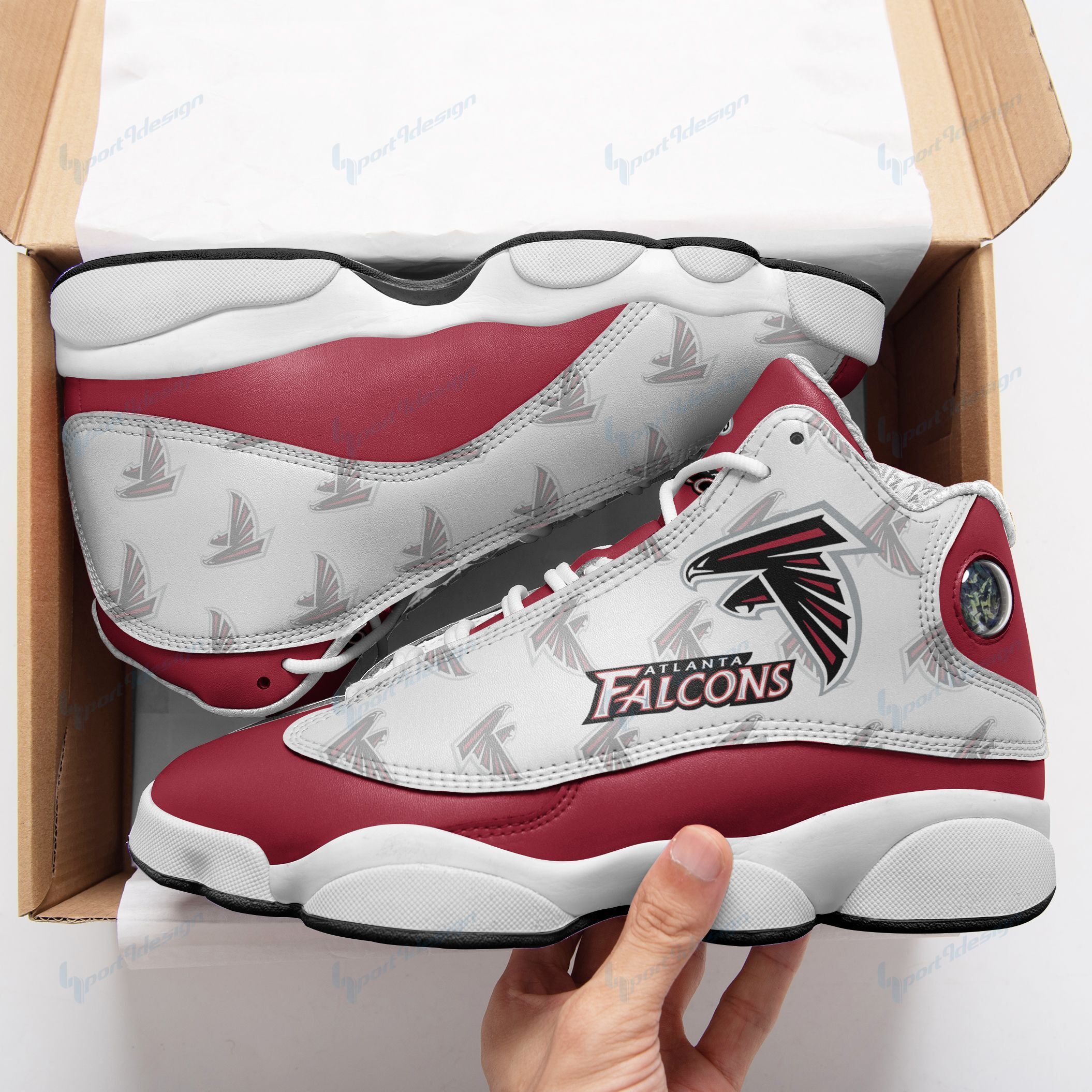 Atlanta Falcons Air JD13 Sneakers 354