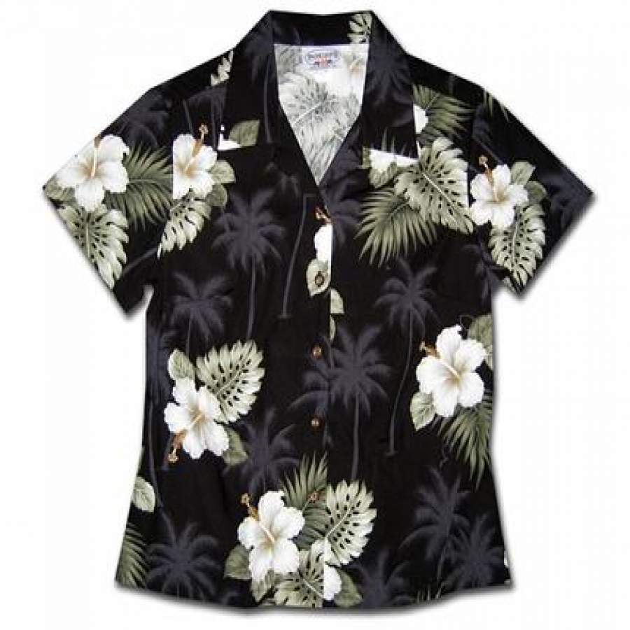 Kilauea Black Fitted Hawaii Shirt Ha86013