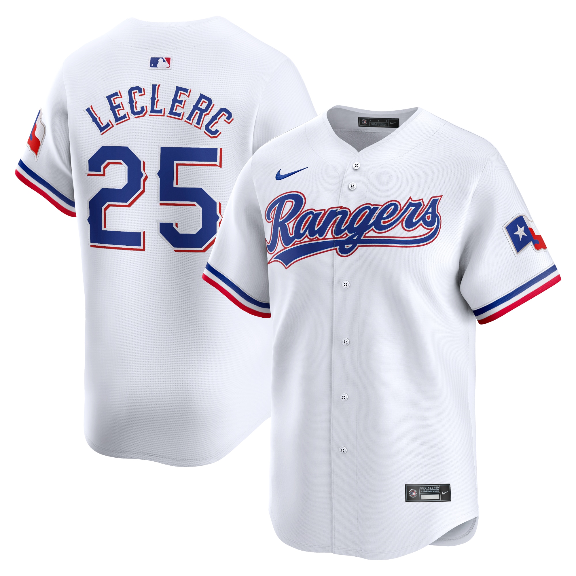 Jose Leclerc Texas Rangers Home Limited Player Jersey – White