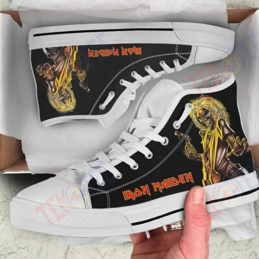 Mens Womens Iron Maiden High Top Vans Shoes Custom Shoes Nice And Comfortable TDT664