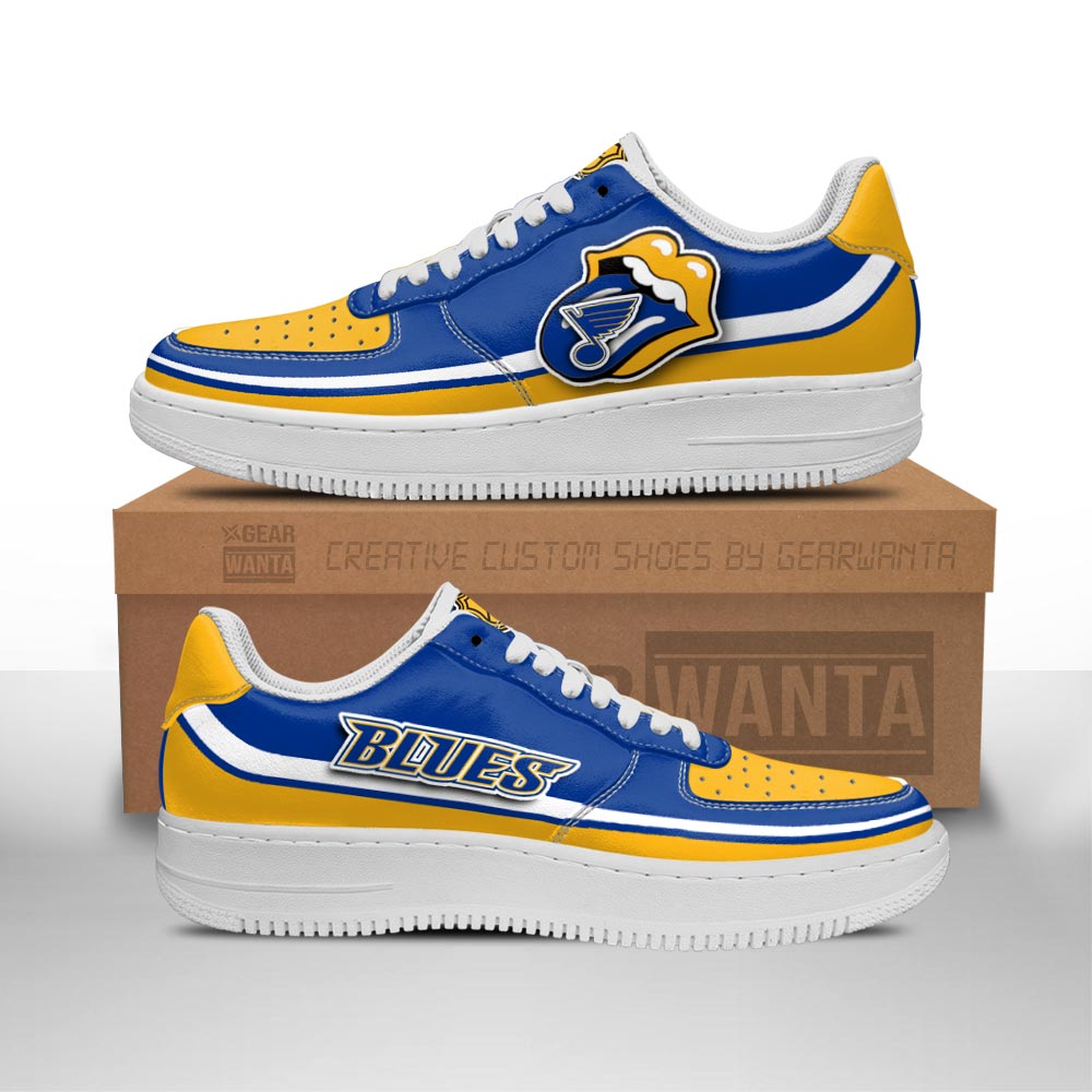 St. Louis Blues Air Sneakers Custom Force Shoes Sexy Lips For Fans