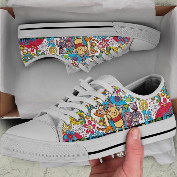 Flowers Winnie The Pooh Low Top Shoes Hg