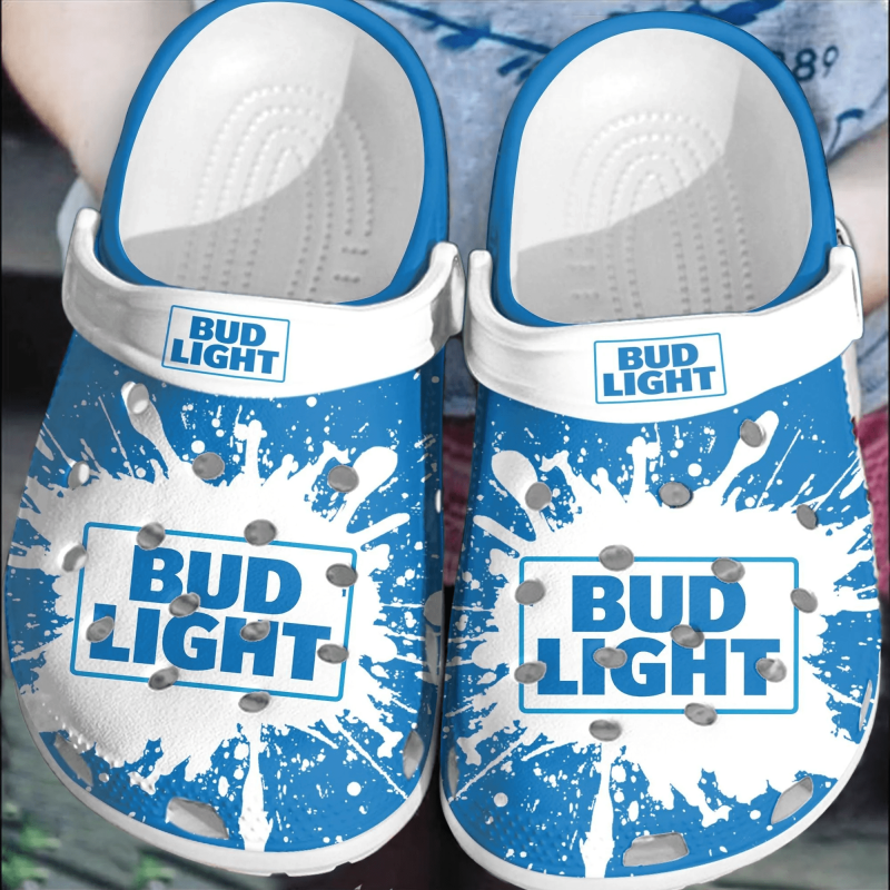 Bud Light Beer Clogs Comfortable Shoes Crocband For Men Women