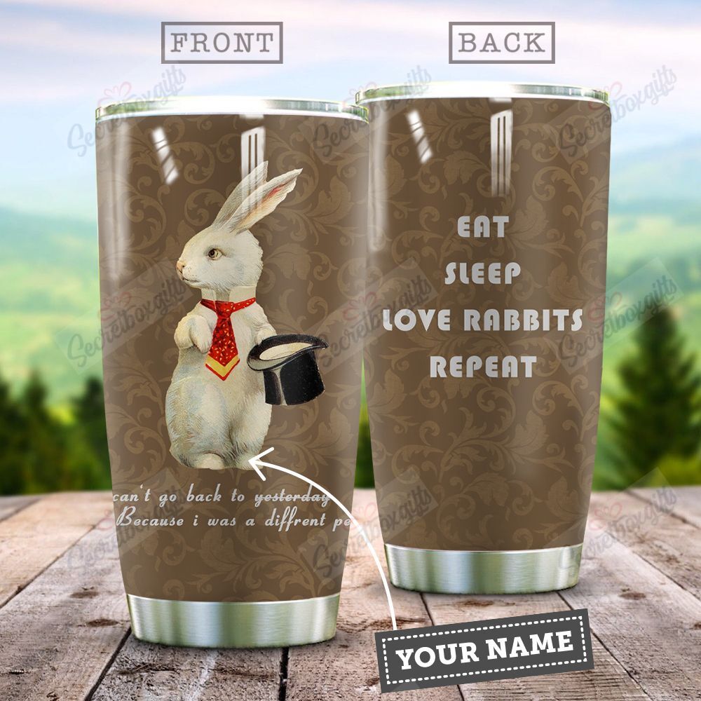 Rabbit Hr2512059P Stainless Steel Tumbler Travel Customize Name, Text, Number, Image