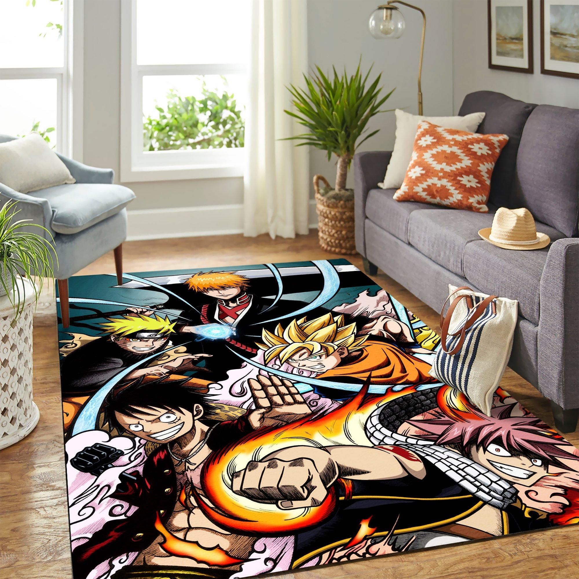 Anime Legendary Heroes Carpet Area Rug – Home Decor – Bedroom Living Room Décor