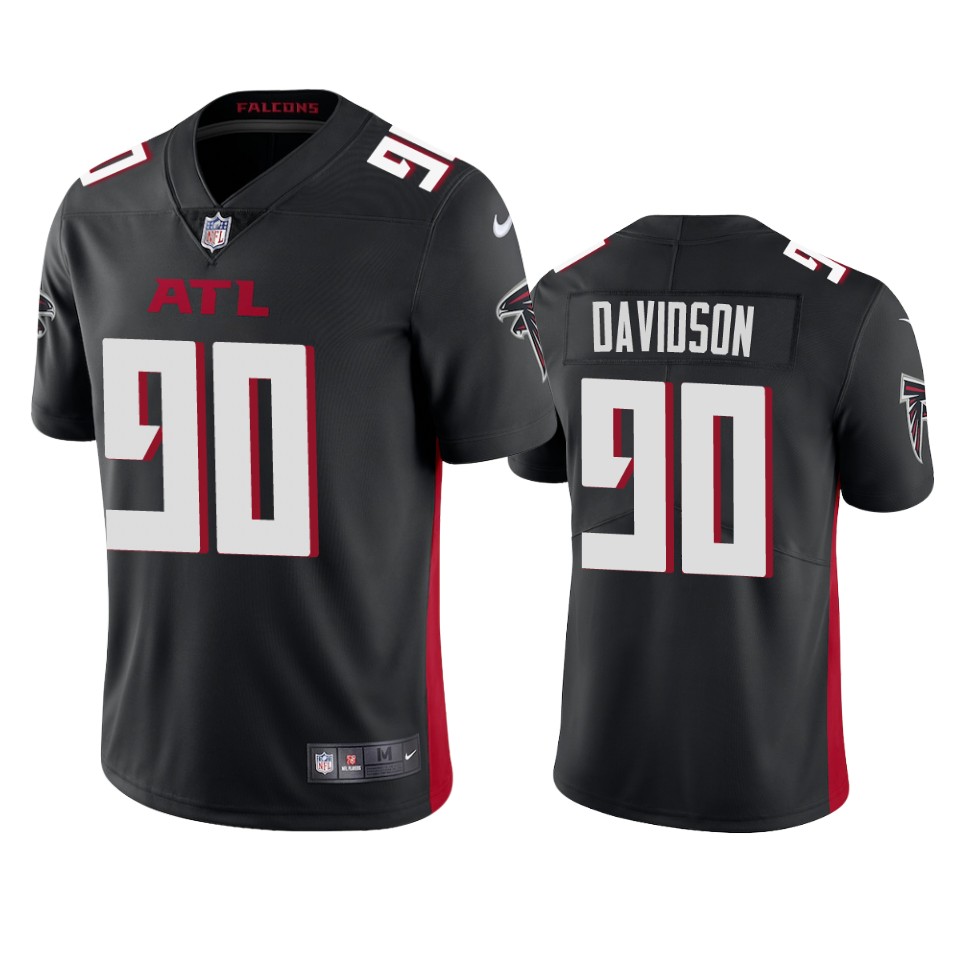 Atlanta Falcons Marlon Davidson Black 2020 NFL Draft Vapor Limited Jersey