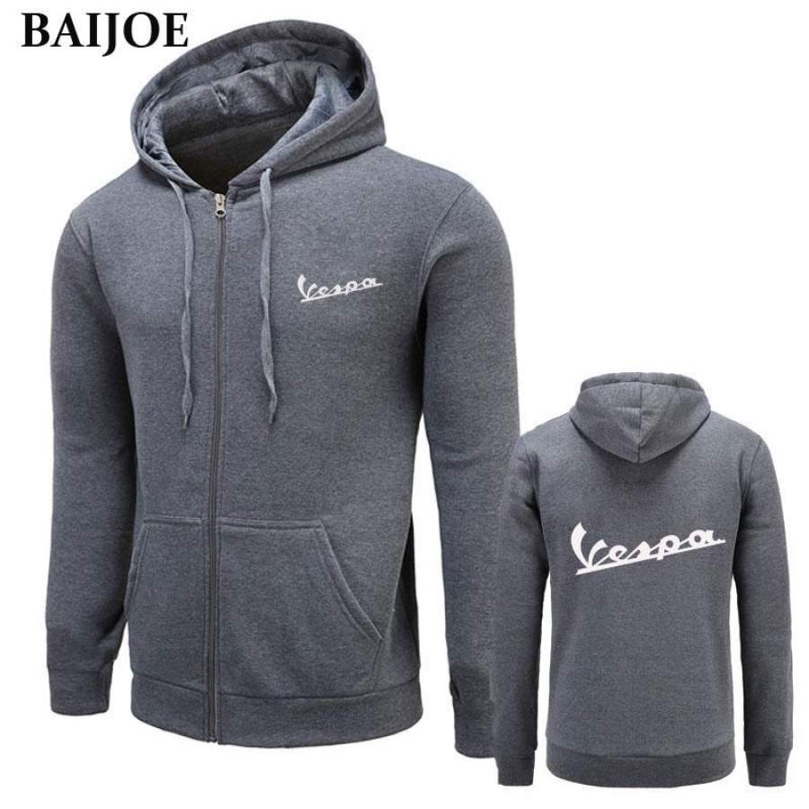 2018 New Autumn and Winter Brand Sweatshirt Men’s Vespa Hoodies Men Hip Hop High Quality Sportswear Clothing Hoody