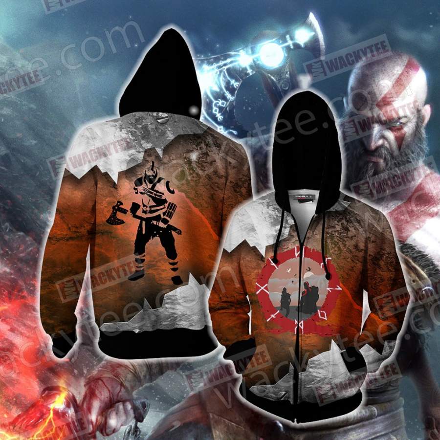 God Of War - Kratos New Style Zip Up Hoodie Jacket - DaisyFaith