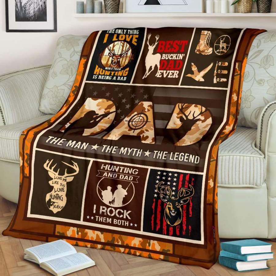 Blanket Gift For Dad The Man The Myth The Legend