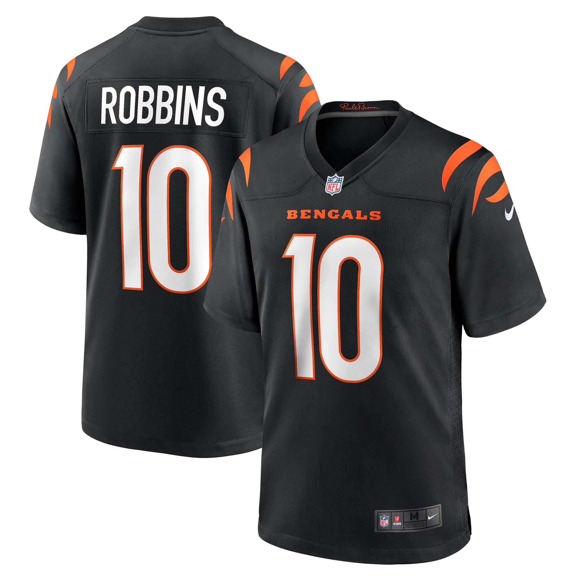 Brad Robbins Cincinnati Bengals Team Game Jersey – Black