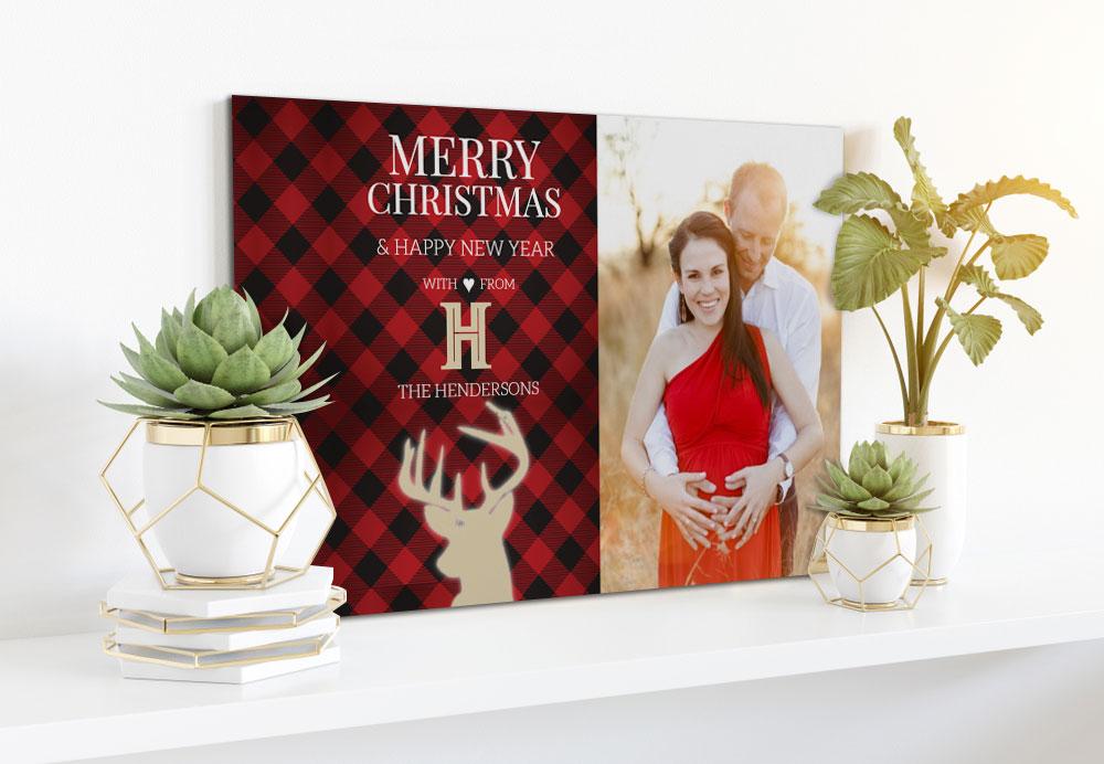 ViticStore™ Christmas You And Me, Personalize Picture & Name – Christmas canvas for decor, family gift, home decor, christmas gift