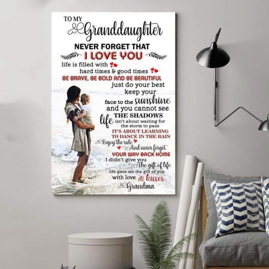 Family Poster – Grandma To Granddaughter – Never Forget That