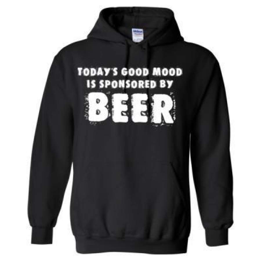 AGR Todays Good Mood Is Sponsored By Beer – Heavy Blend™ Hooded Sweatshirt