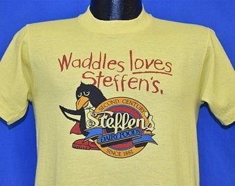 90s Waddles Loves Steffens Dairy Co T-shirt  Vintage Tee 1925