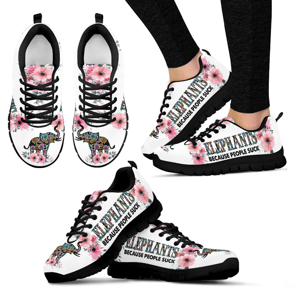 Elephants Because People Suck Sneaker Fashion Shoes Comfortable Walking Running Shoes Casual