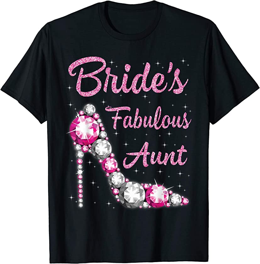 Bride’s Fabulous Aunt Happy Wedding Marry Vintage Shirt