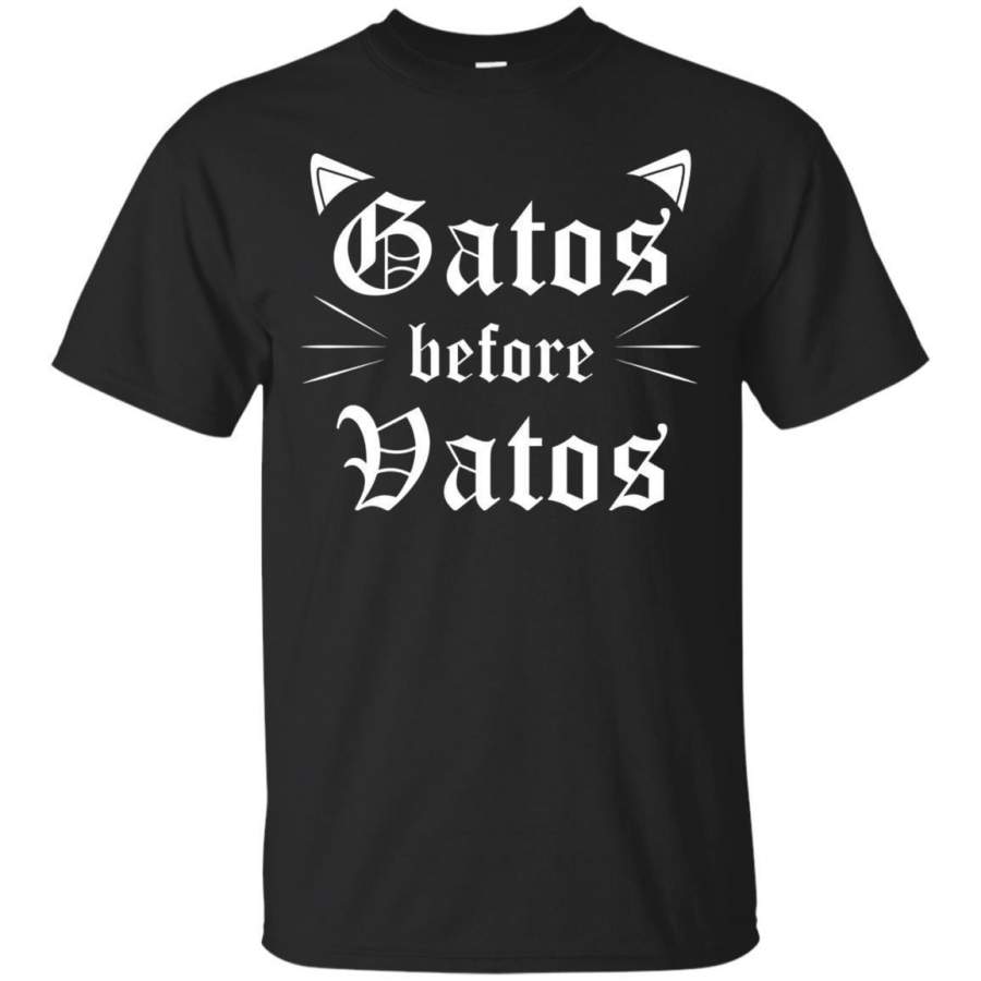 AGR Gatos Before Vatos  Funny Cat Lovers Tshirt In Spanish Jaq T-shirt