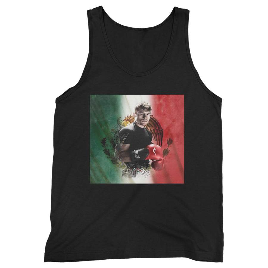 Canelo Alvarez With Flag Boxing Man’s Tank Top