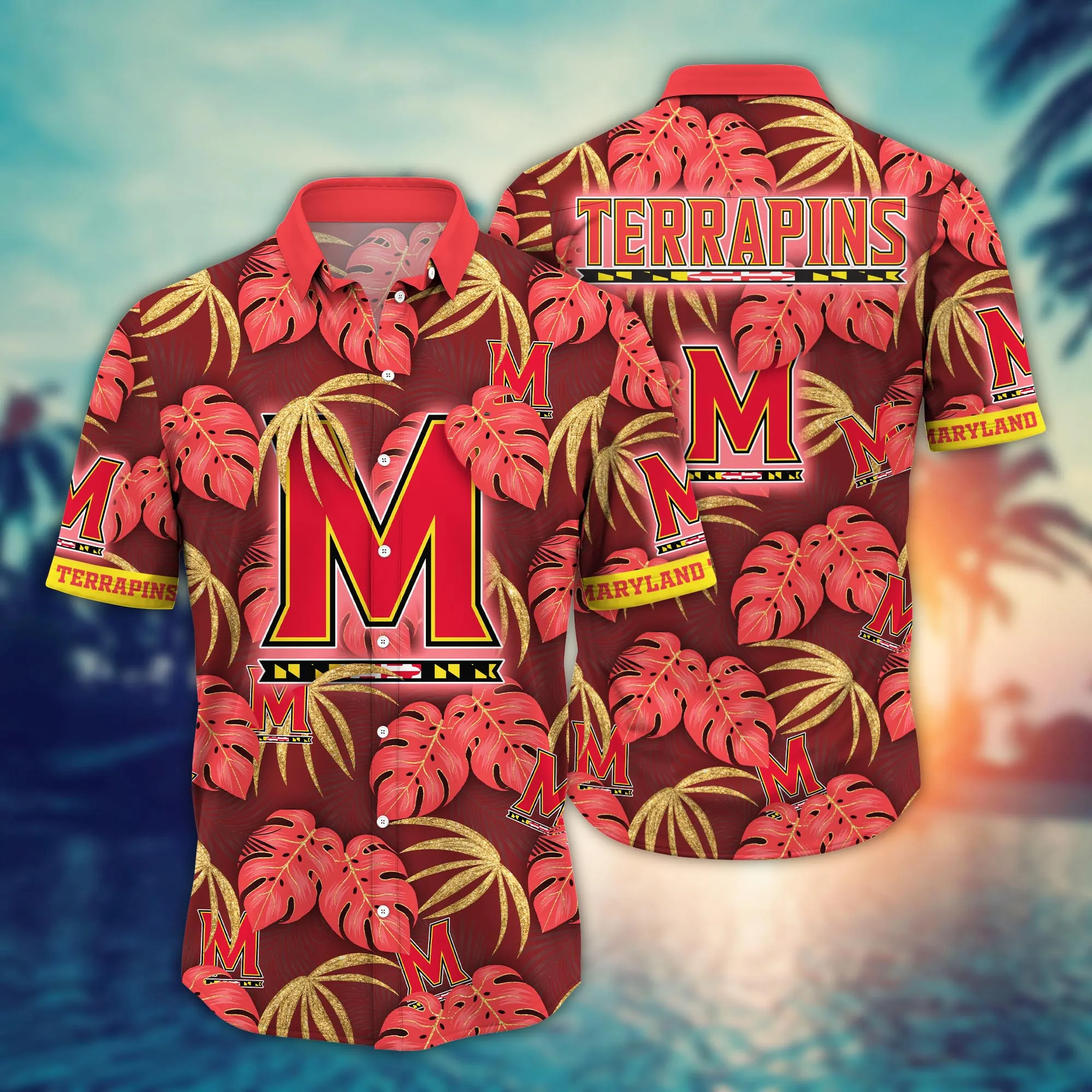 Maryland Terrapins NCCA Hawaiian Shirt Vacation Time Soccer Fest Shirts