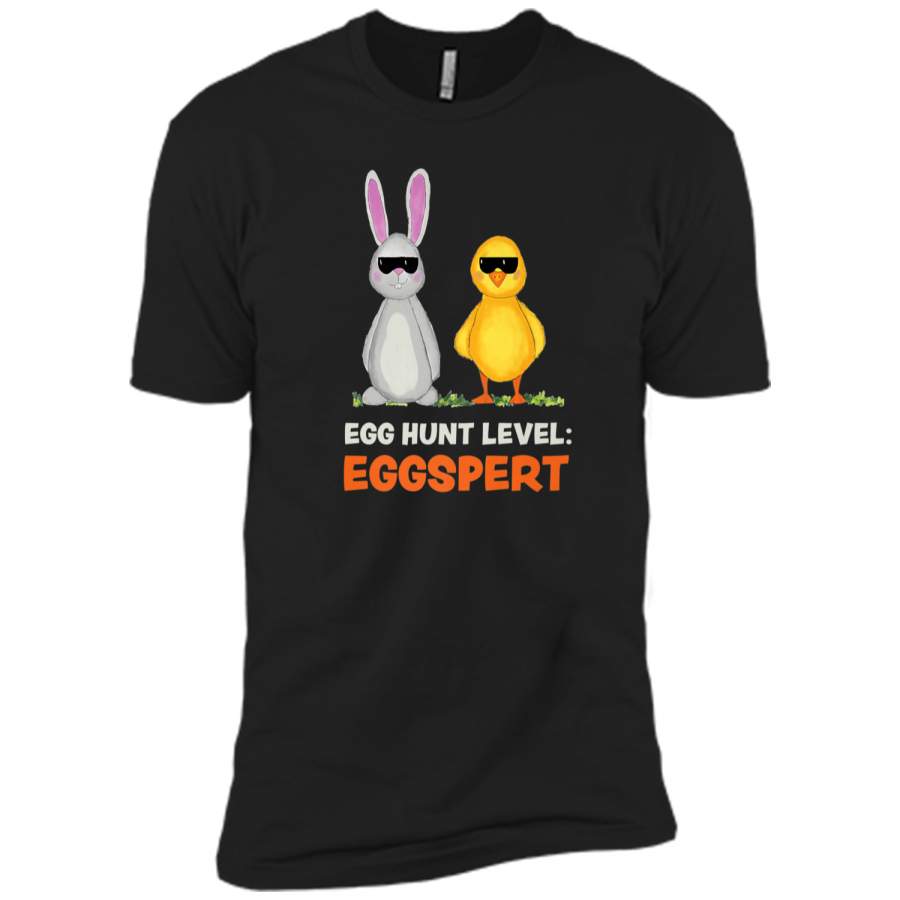 Cool Easter Bunny Rabbit and Chick Egg Hunt Shirt for Women Next Level Premium Short Sleeve Tee