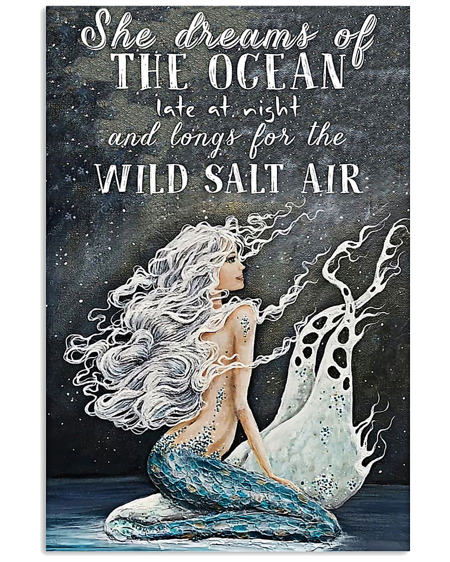 Dreams Of Ocean Mermaid Vertical Canvas And Poster | Wall Decor Visual Art