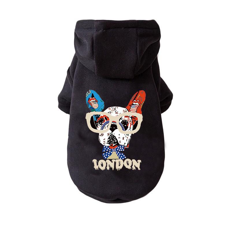 Cartoon Animals Pet Dog Clothes Warm Cotton Dogs Hoodies Coats For French Bulldog Puppy Small Medium Dogs Sweatshirt Jacket alx