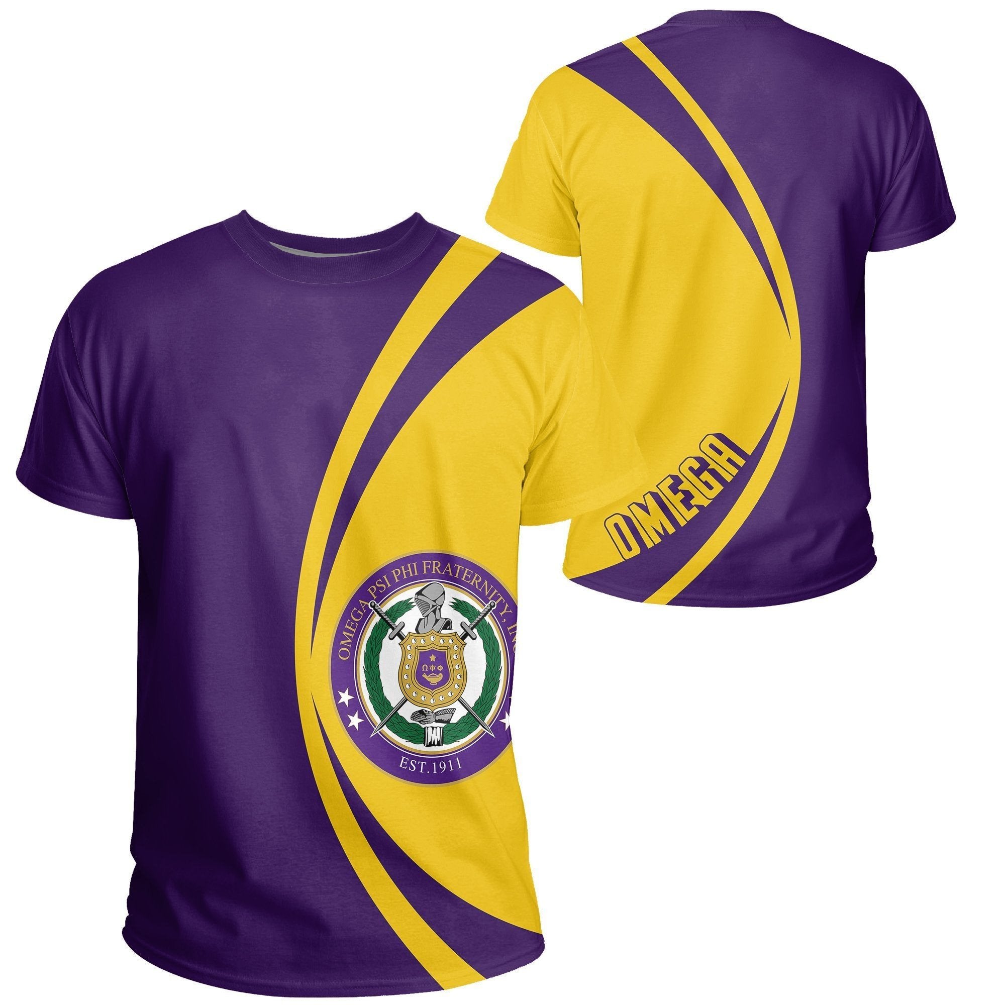 Fraternity Tshirt – Omega Psi Phi Big Logo Tee Circle Style