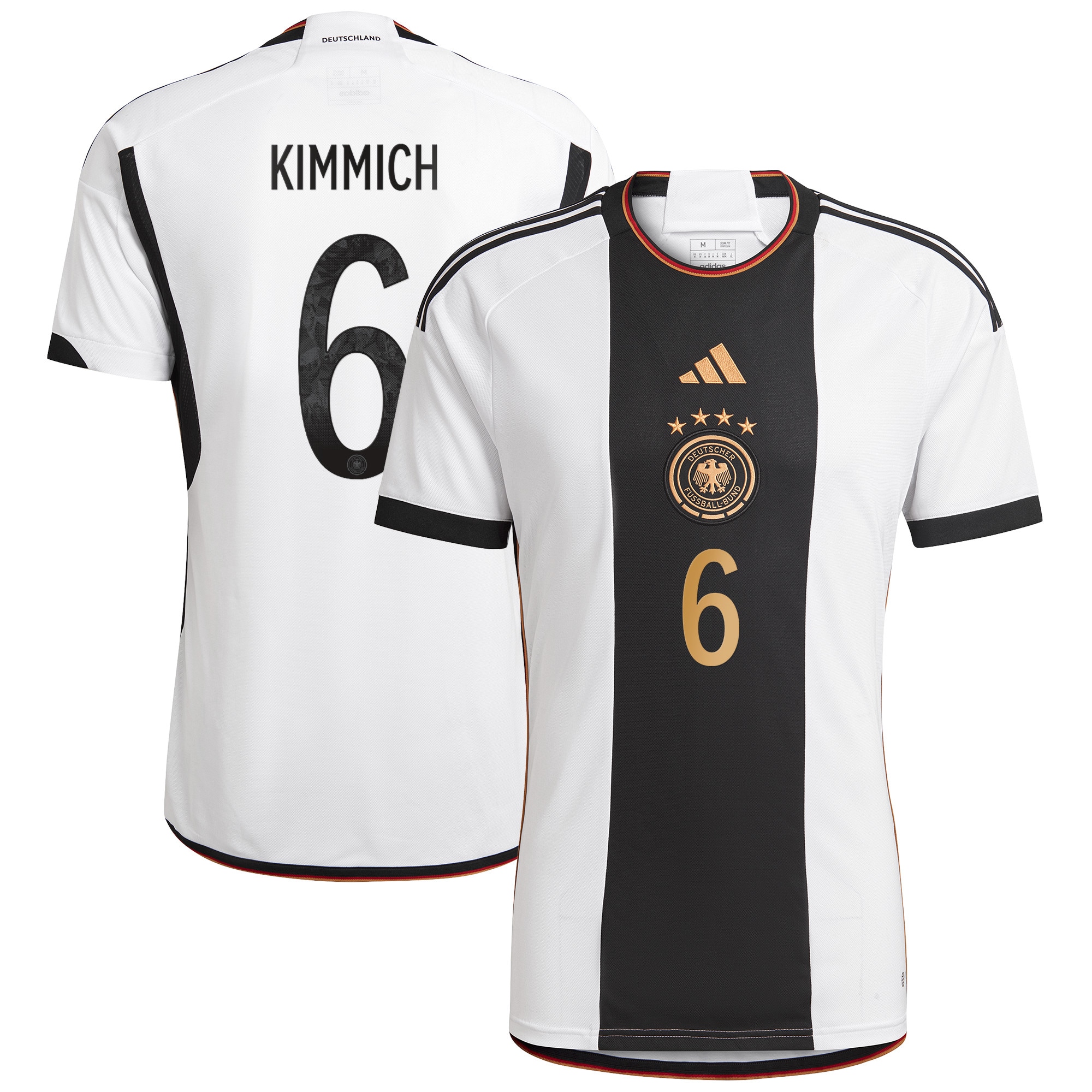 Joshua Kimmich Germany National Team 2022/23 Home Replica Player Jersey – White