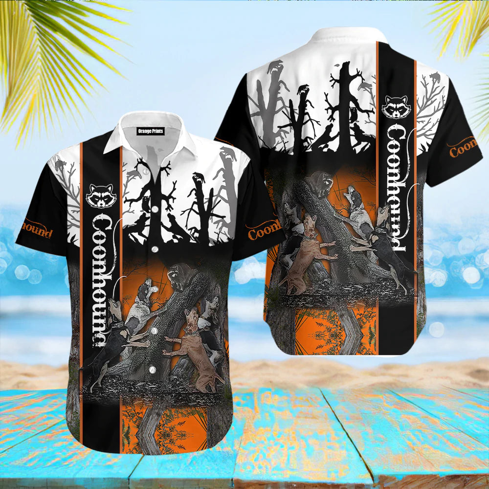 Coonhound Hunting Aloha Hawaii Shirts For Men Women Ha106085