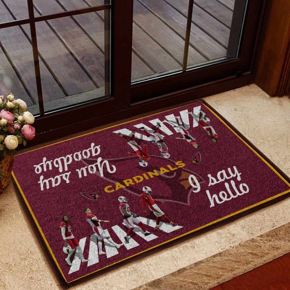 Arizona Cardinals Vintage Design Classic Custom Name Entrance Doormat Rug