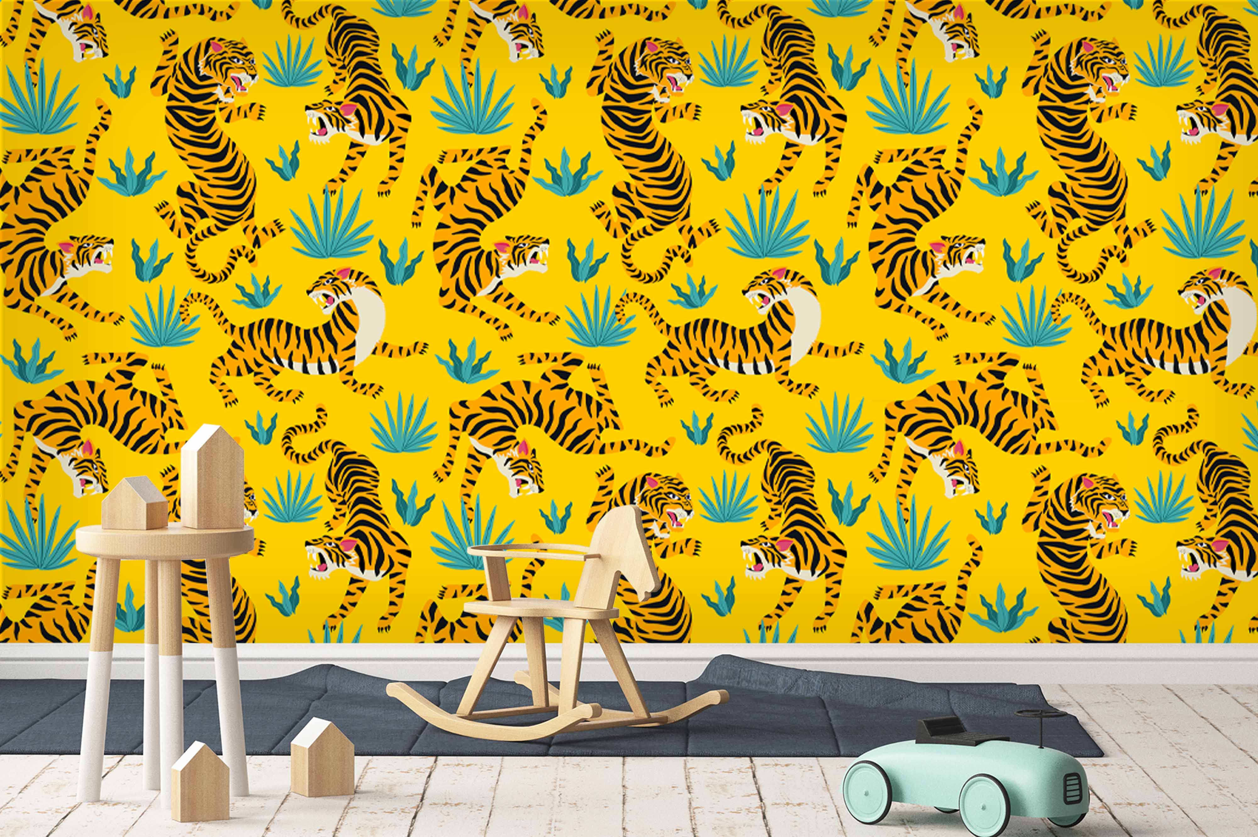 3D Tiger Wall Mural Wallpaper 42